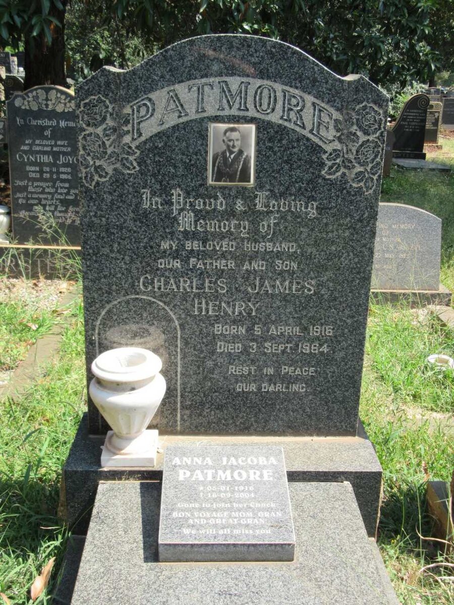 PATMORE Charles James Henry 1916-1964 &amp; Anna Jacoba 1916-2004