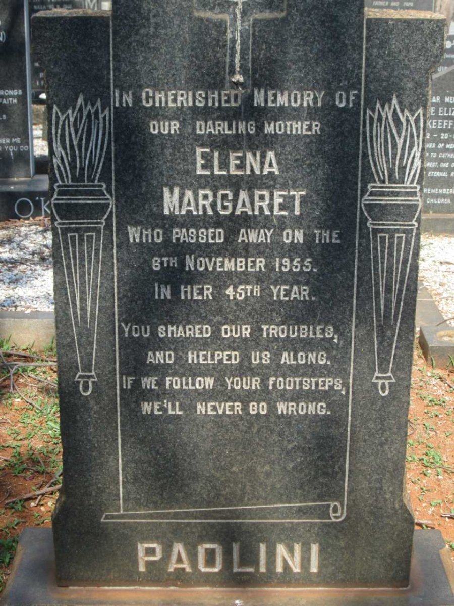 PAOLINI Elena Margaret -1955