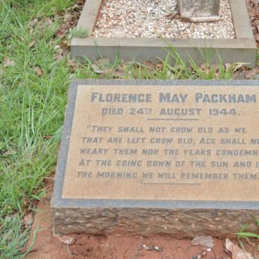 PACKHAM Florence May -1944