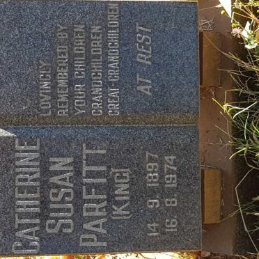 PARFITT Catherine Susan nee KING 1897-1974