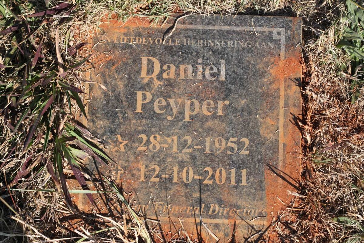 PEYPER Daniel 1952-2011