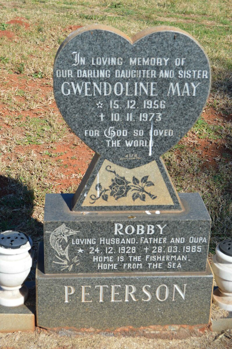 PETERSON Robby 1928-1985 :: PETERSON Gwendoline May 1956-1973