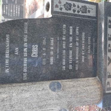 PEYPER Chris 1947-1967