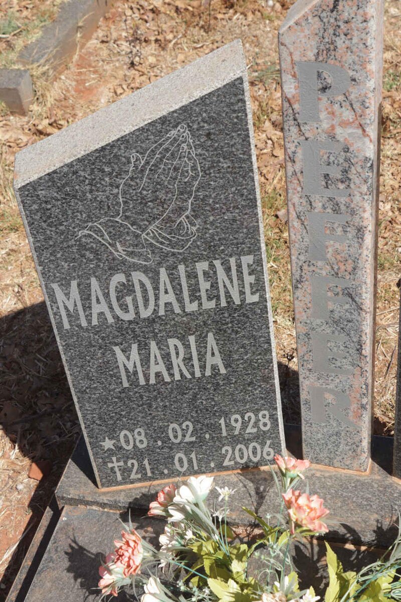 PEFFER Magdalene Maria 1928-2006