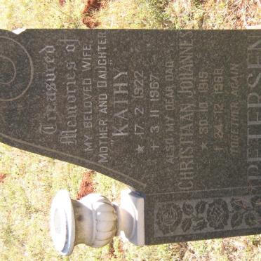 PETERSEN Christiaan Johannes 1915-1968 &amp; Kathy 1922-1967