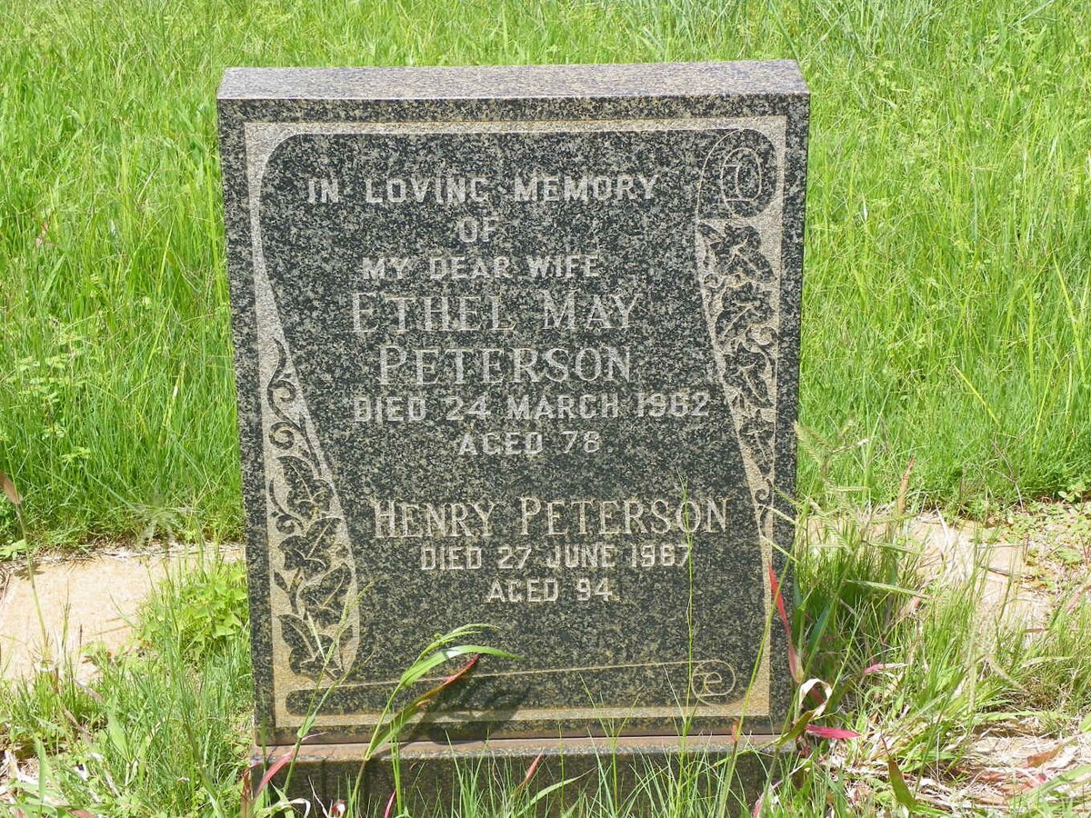 PETERSON Henry -1967 &amp; Ethel May -1962 