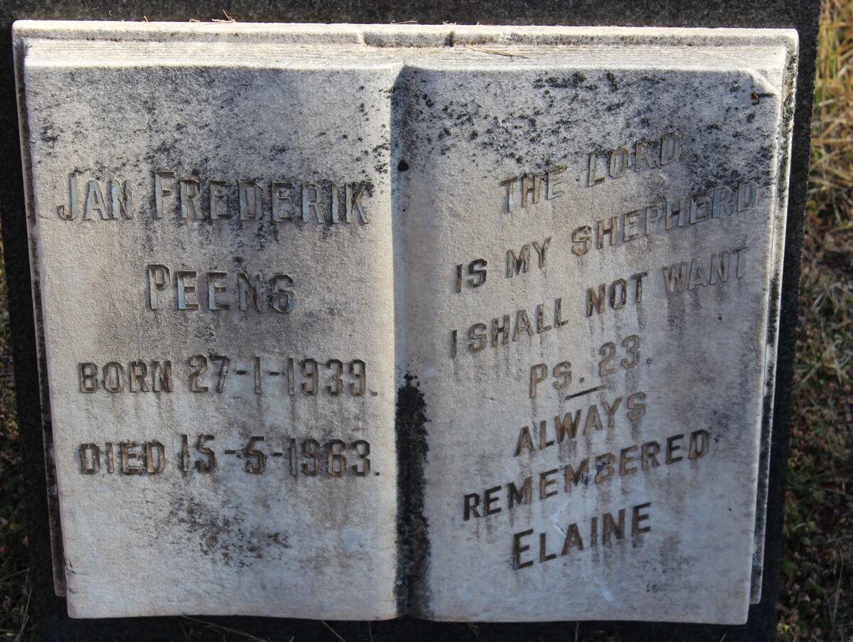 PEENS Jan Frederik 1939-1963
