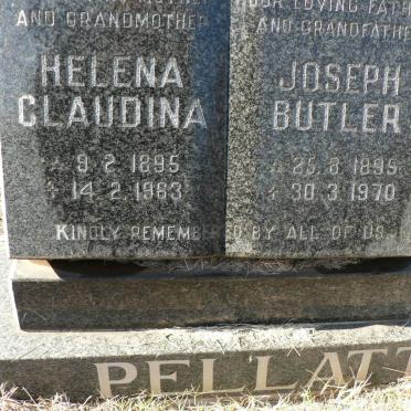 PELLATT Joseph Butler 1895-1970 &amp; Helena Claudina 1895-1963