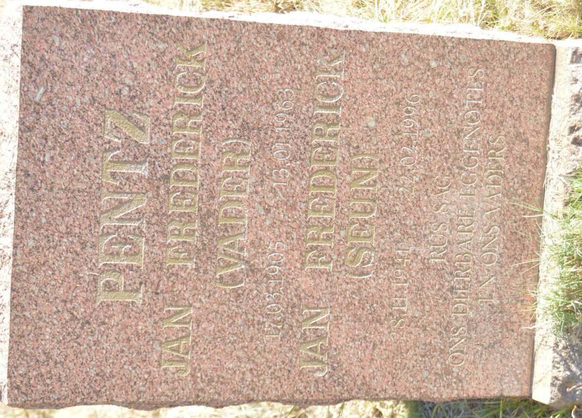 PENTZ Jan Frederick 1905-1963 :: PENTZ Jan Frederick 1941-1996