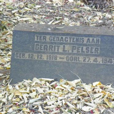 PELSER Gerrit L. 1918-1947