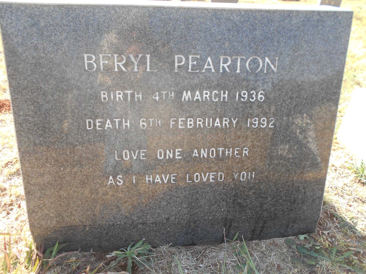 PEARTON Beryl 1936-1992