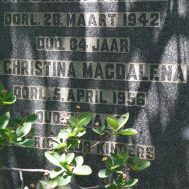 PERKINS Frederick William -1942 &amp; Christina Magdalena -1956