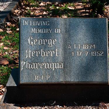 PHARENQUA George Herbert 1874-1952
