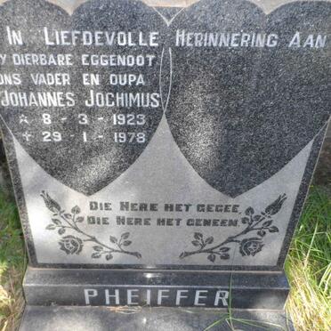 PHEIFFER Johannes Jochimus 1923-1978