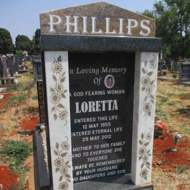 PHILLIPS Loretta 1955-2012