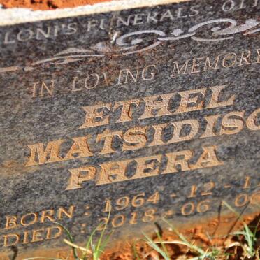 PHERA Ethel Matsidiso 1964-2018