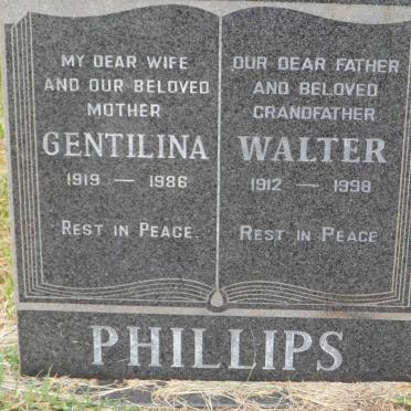 PHILLIPS Walter 1912-1998 &amp; Gentilina 1919-1986