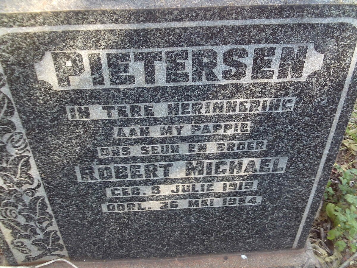 PIETERSEN Robert Michael 1919-1954
