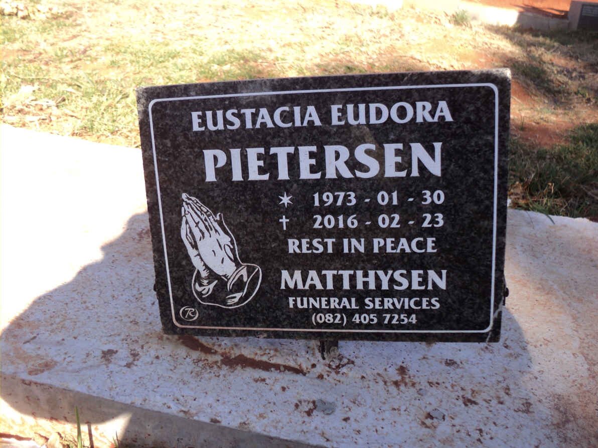 PIETERSEN Eustacia Eudora 1973-2016