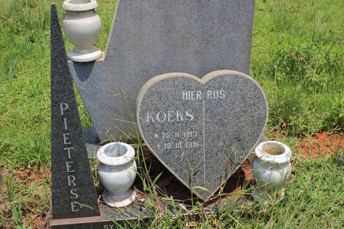 PIETERSE Koeks 1913-1991