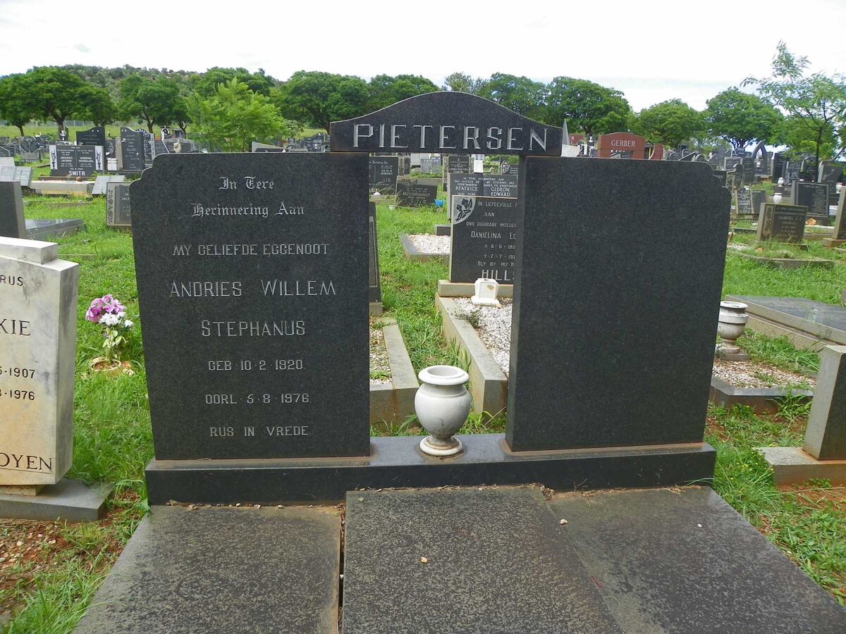 PIETERSEN Andries Willem Stephanus 1920-1976