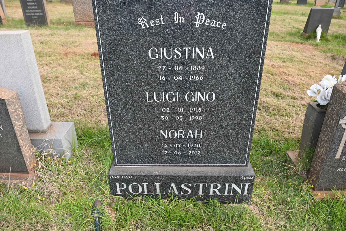 POLLASTRINI Giustina 1889-1966 :: POLLASTRINI Luigi Gino 1915-1998