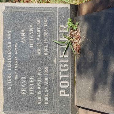 POTGIETER Frans Pieter 1875-1959 &amp; Anna Johanna 1892-1966