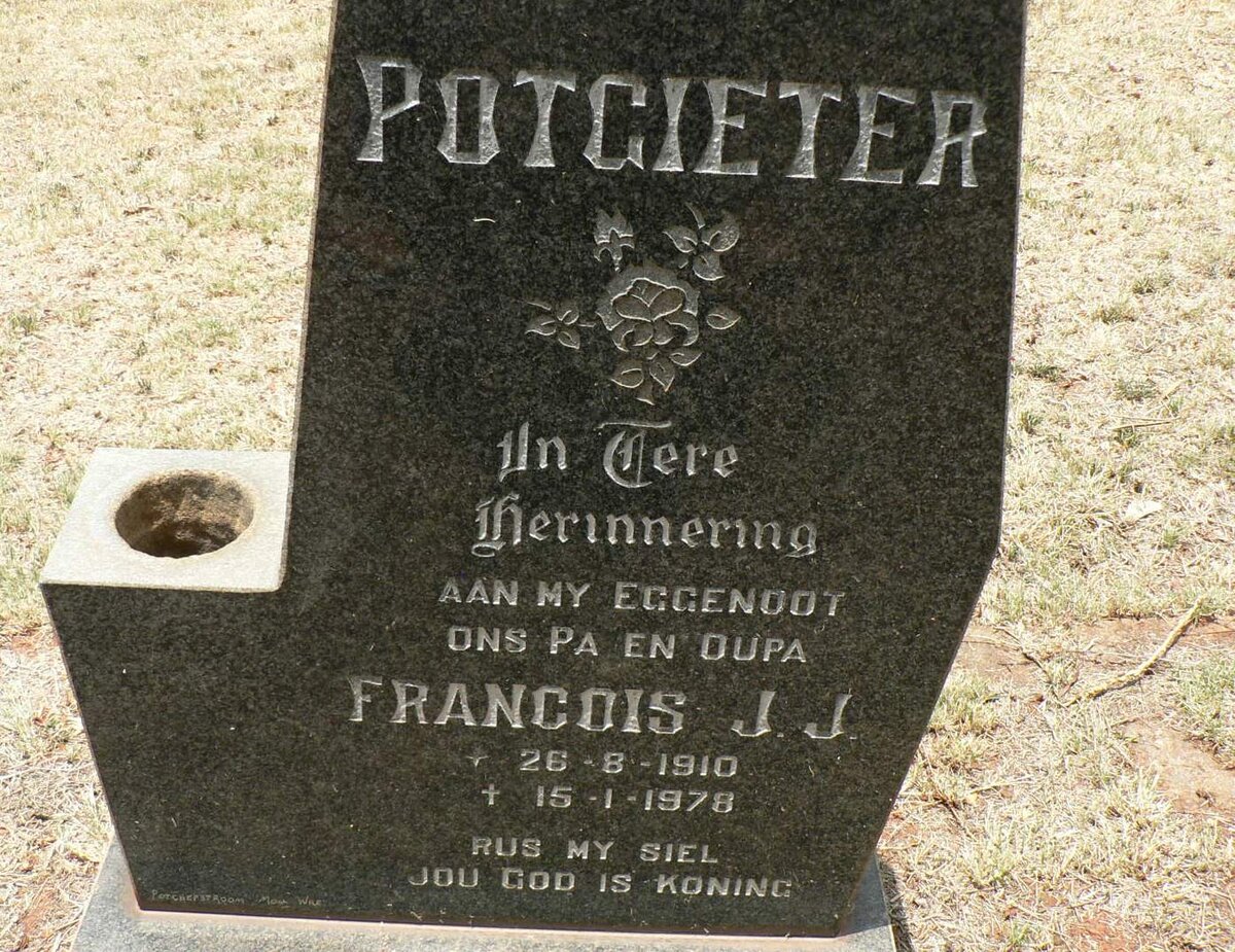 POTGIETER Francois J.J. 1910-1978