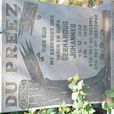 PREEZ Gerhardus Johannes, du 1932-1979