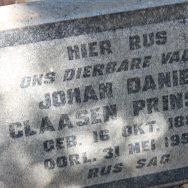 PRINSLOO Johan Daniel Claasen 1884-1958