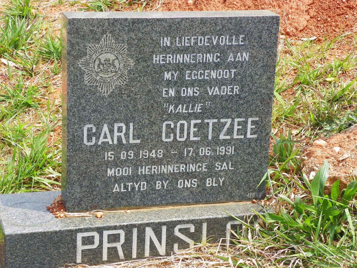 PRINSLOO Carl Coetzee 1948-1991