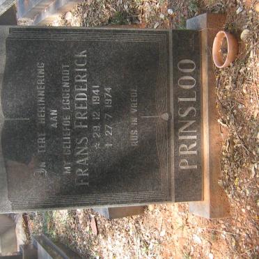 PRINSLOO Frans Frederick 1941-1974