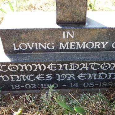 PRENBINI Commendatore Vinces 1910-1996 &amp; Edna 1913-2011