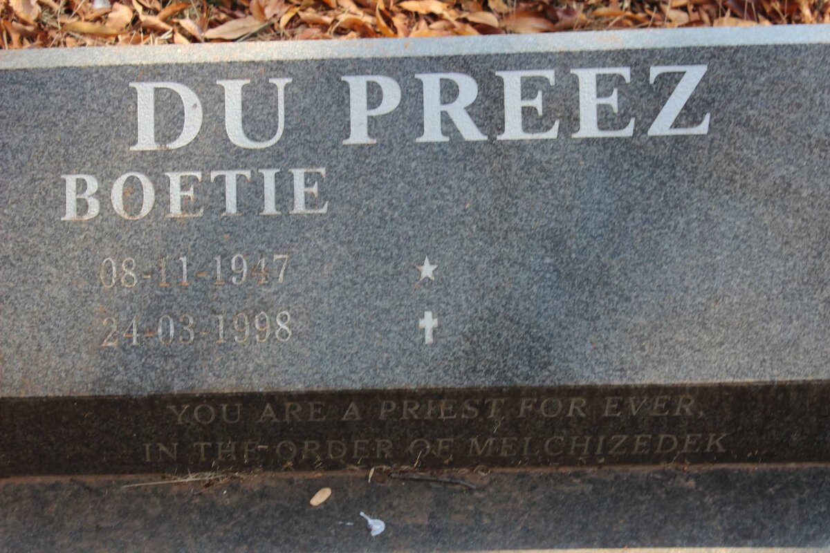 PREEZ Boetie, du 1917-1998
