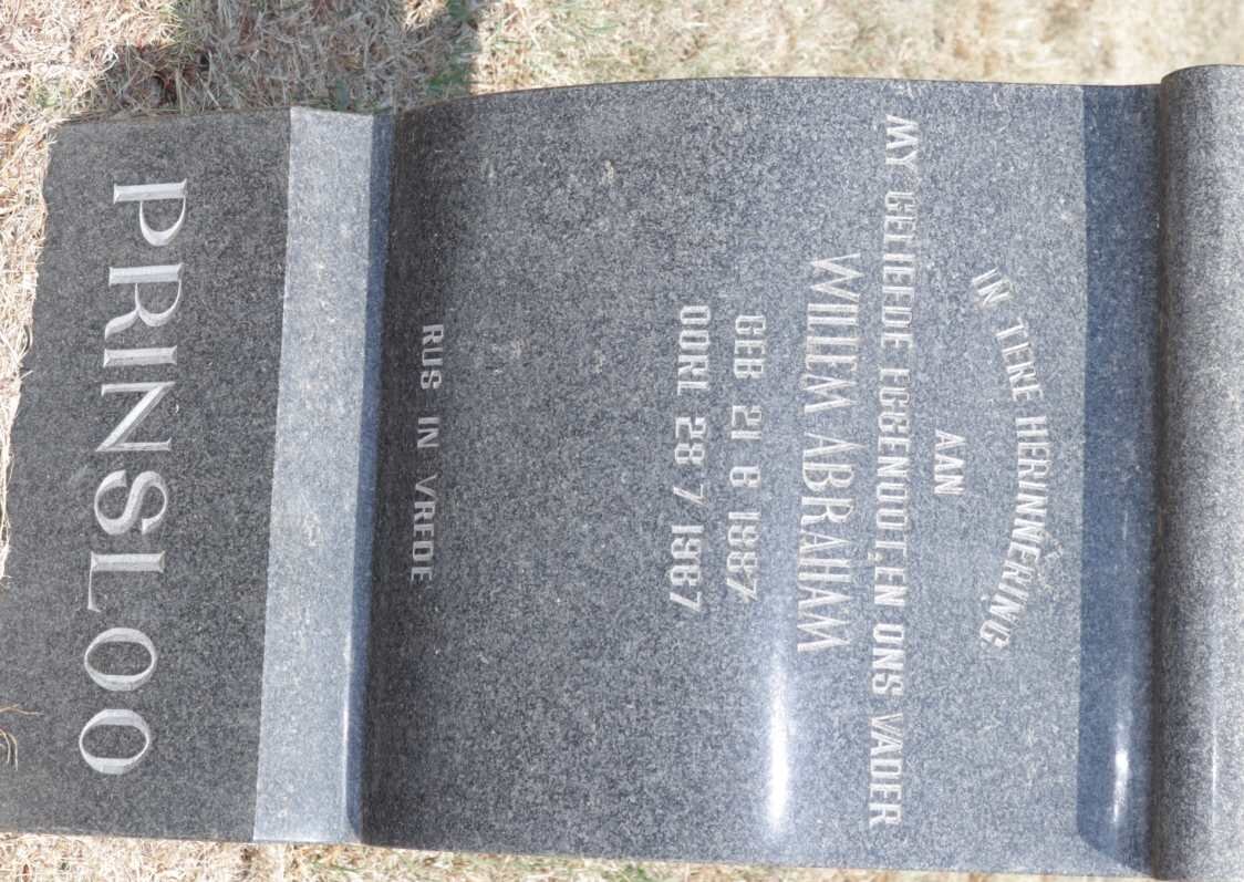 PRINSLOO Willem Abraham 1887-1967