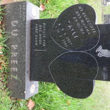 PREEZ Sally, du 1927-1995