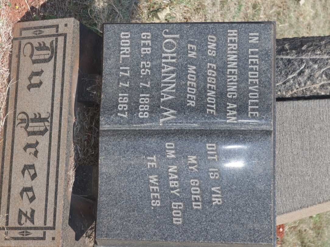 PREEZ Johanna M., du 1889-1967