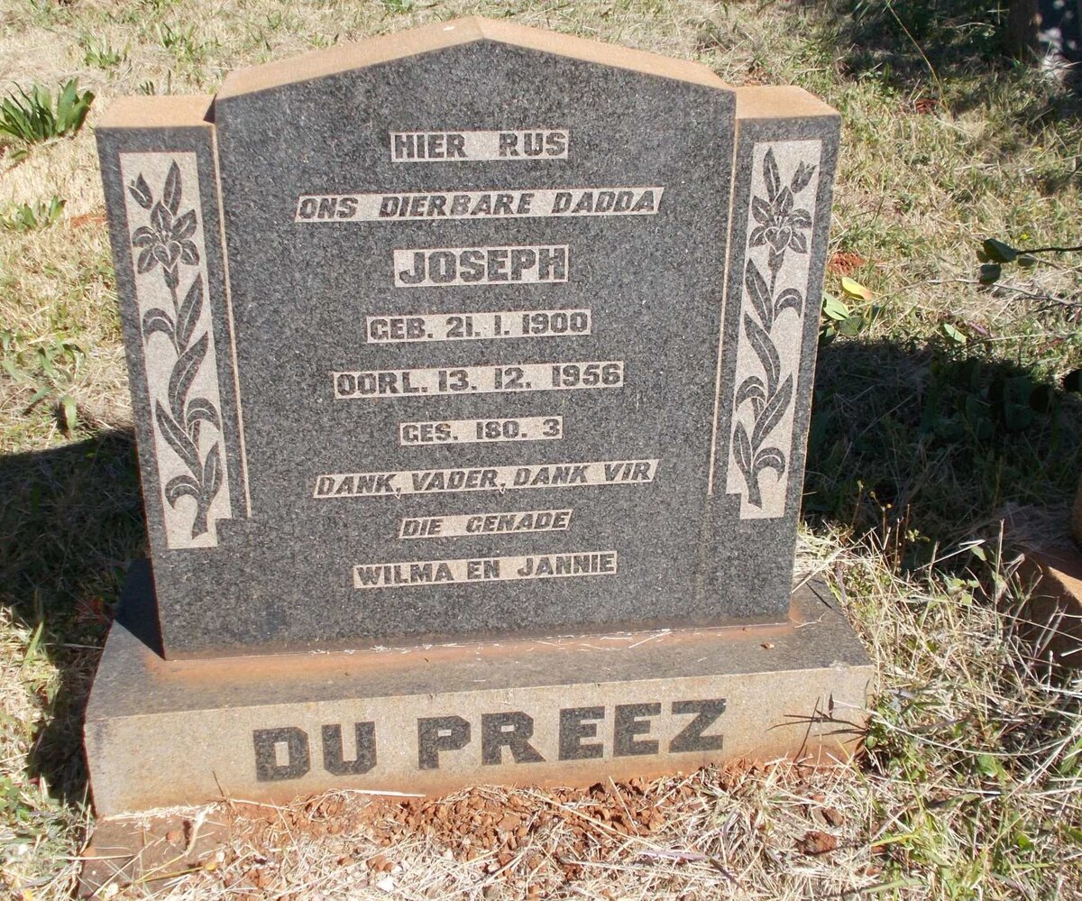 PREEZ Joseph, du 1900-1956