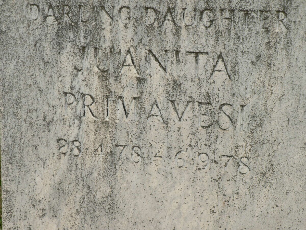 PRIMAVESI Juanita 1978-1978