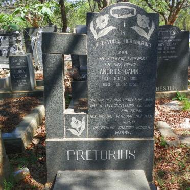 PRETORIUS Andries Capine 1913-1959