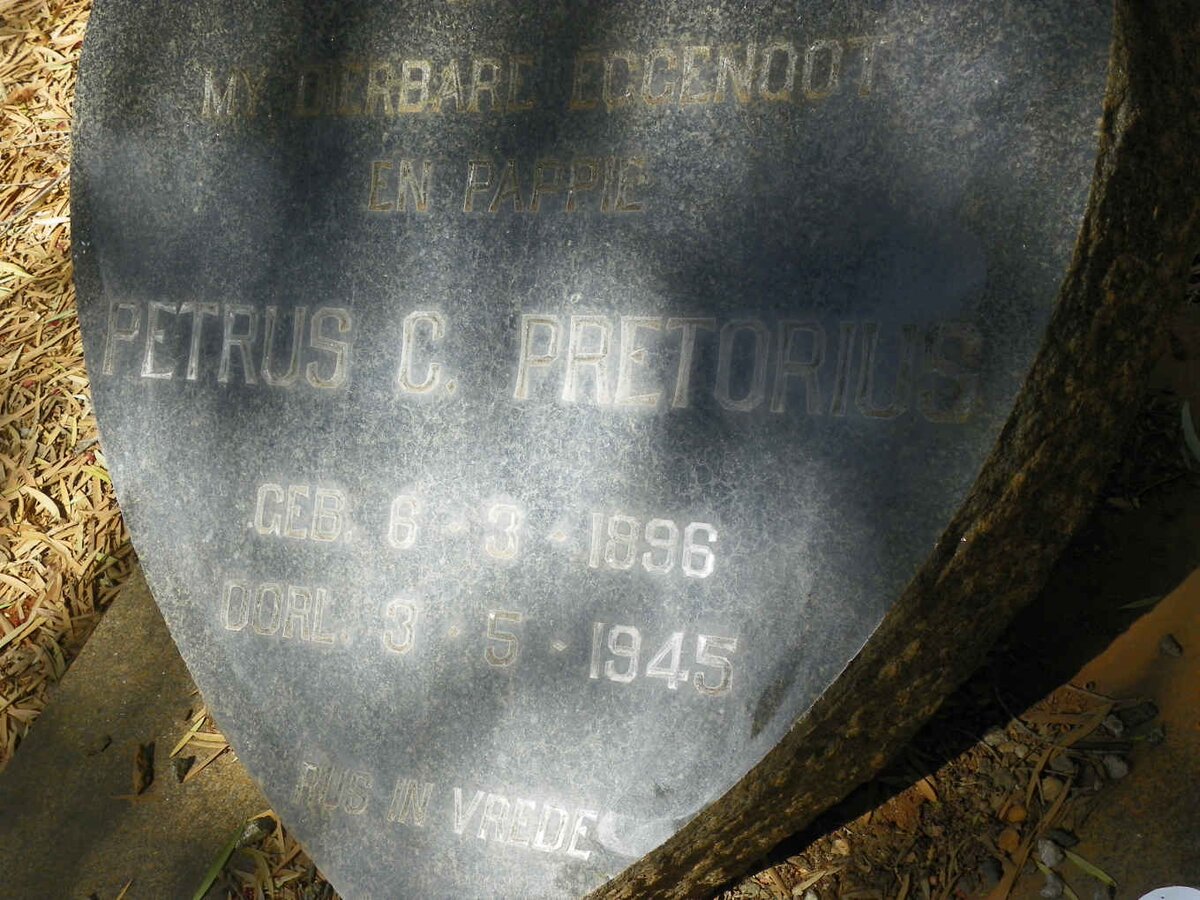 PRETORIUS Petrus C. 1896-1945