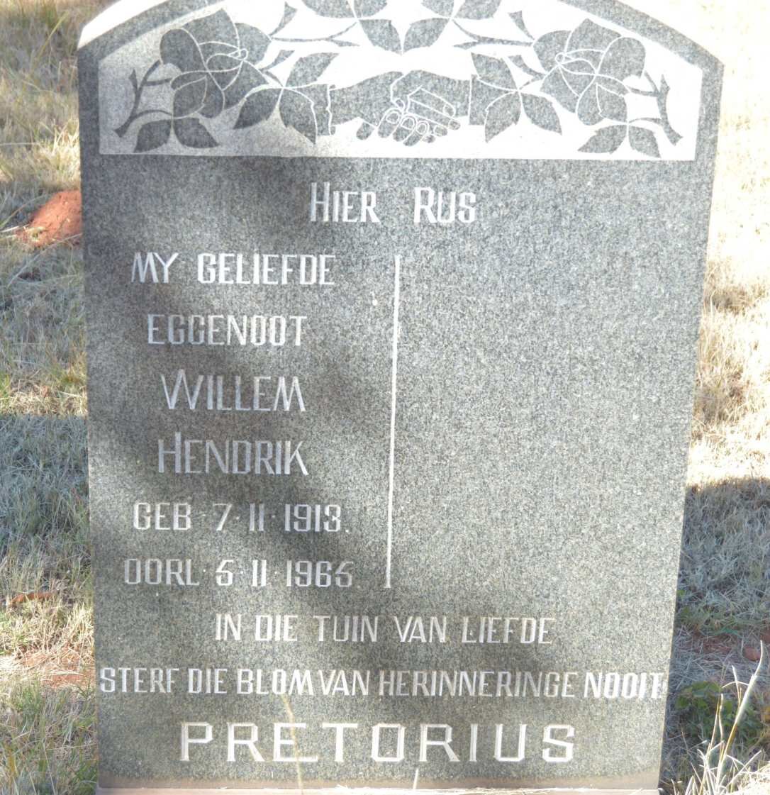 PRETORIUS Willem Hendrik 1913-1965