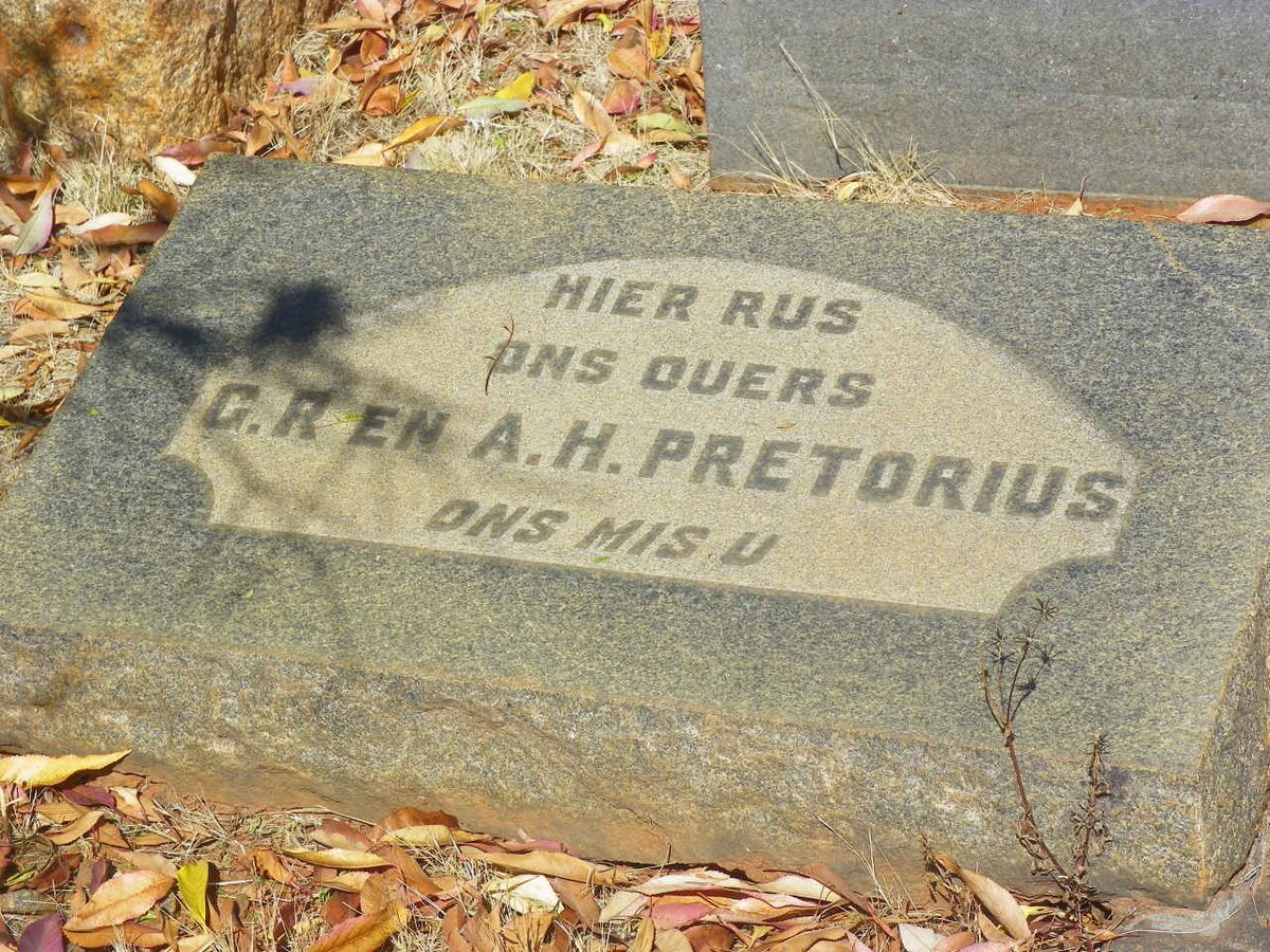 PRETORIUS G.R. &amp; A.H.