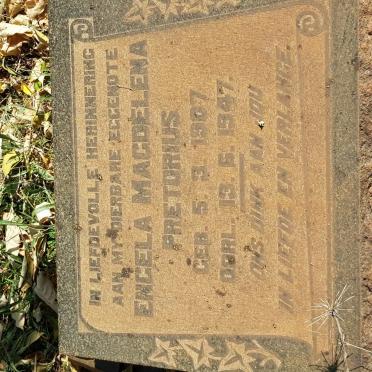 PRETORIUS Engela Magdelena 1907-1947