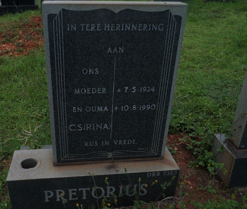 PRETORIUS C.S. 1924-1990