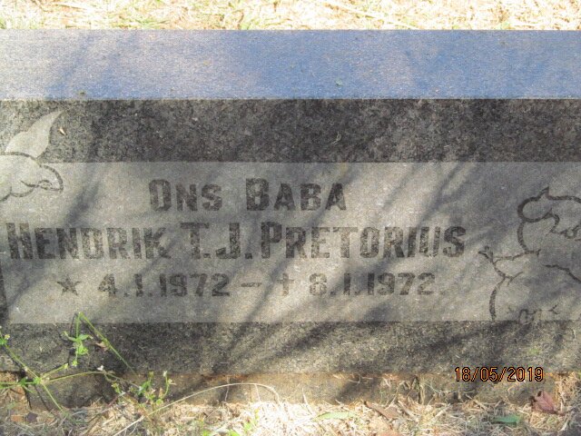 PRETORIUS Hendrik T.J. 1972-1972