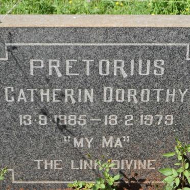 PRETORIUS Catherin Dorothy 1885-1979