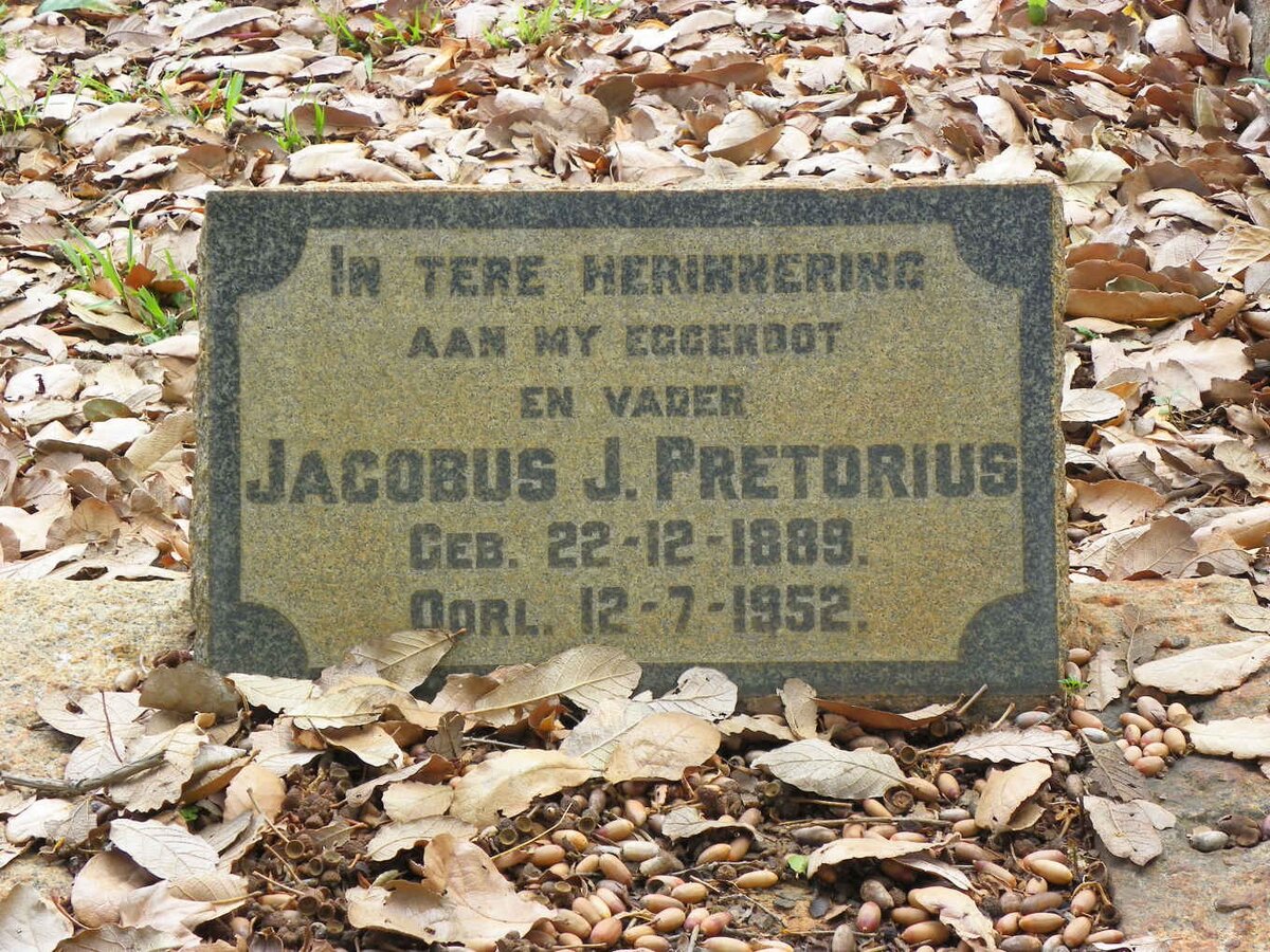 PRETORIUS Jacobus J. 1889-1952