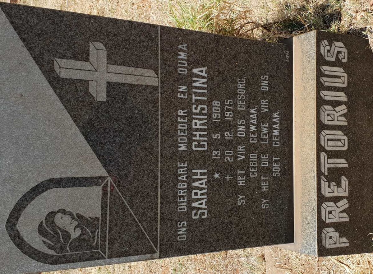 PRETORIUS Sarah Christina 1908-1975