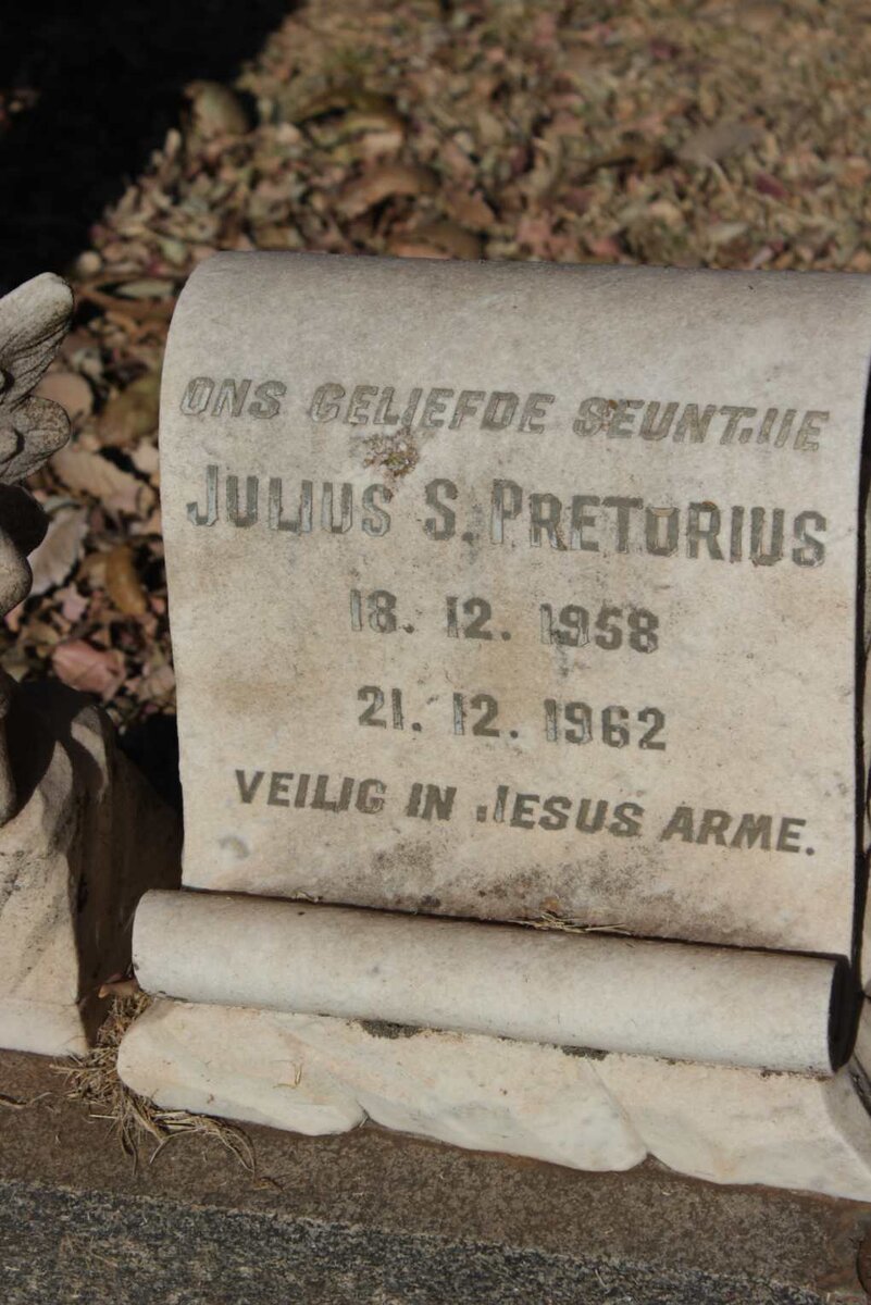 PRETORIUS Julius S. 1958-1962